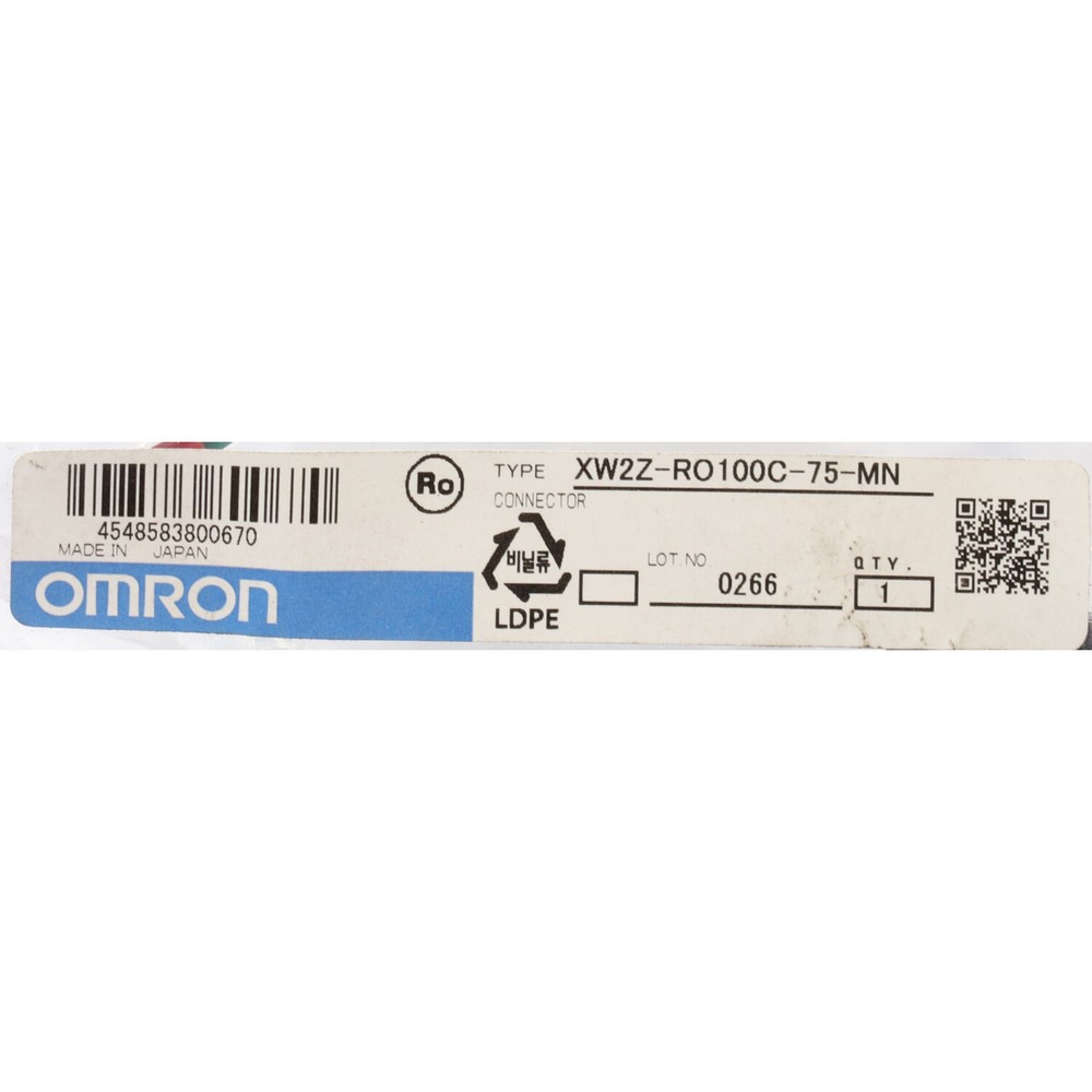 Omron XW2Z-RO100C-75-MN 1M Logic Controller Plc Cable New NFP Sealed