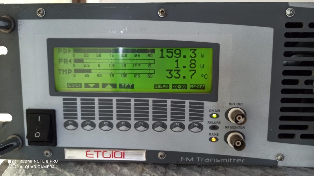 Broadcast Professional Transmitter FM Elenos ETG 150W - 88-108 Mhz