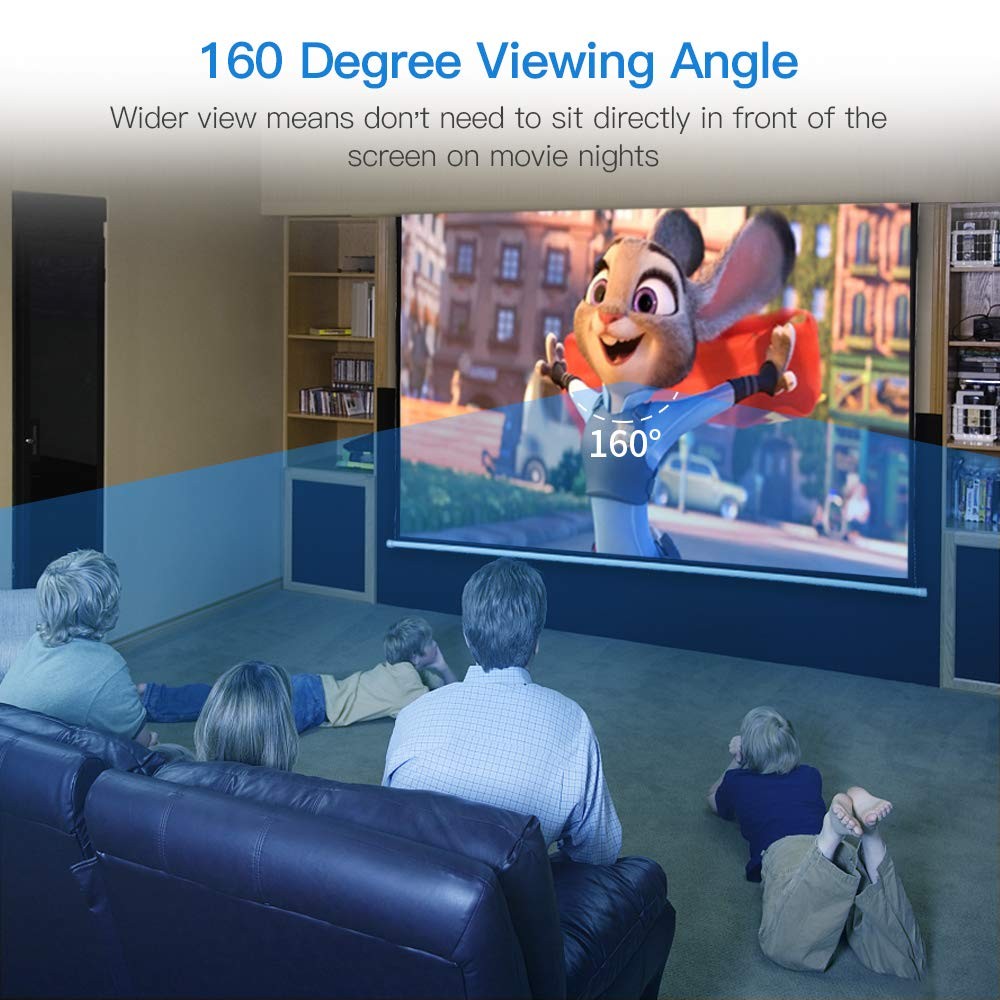 Auto Motorized Projector Screen with Remote Control, 120 inch, 4:3 Aspect