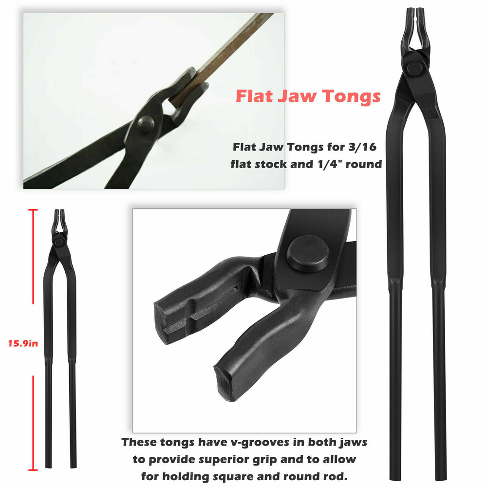Blacksmith Tongs Set Expert Replacement Tongs / Blacksmith Starter Tool Hook Jig