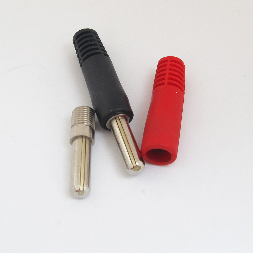1pair High Current Max Diameter 8mm Banana Plug Copper Soldering Connector
