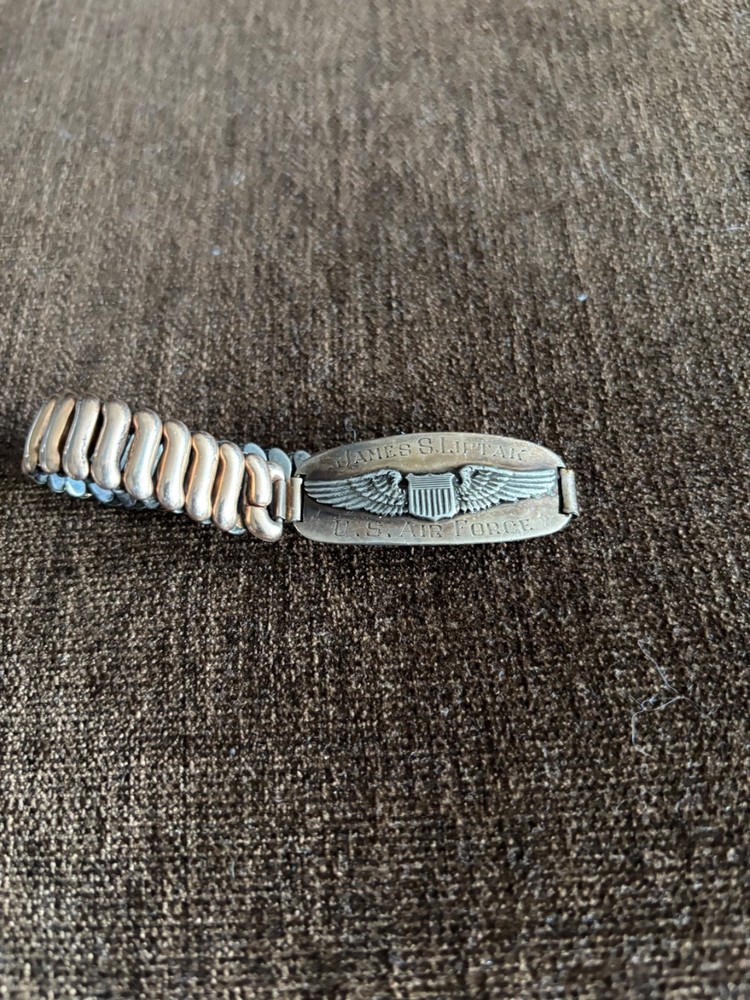 WWll USAAF Pilot Wings ID Bracelet