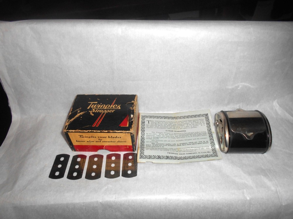 Twinplex Stropper Razor Sharpener W/ Instructions G-100 - Gillette/Probak