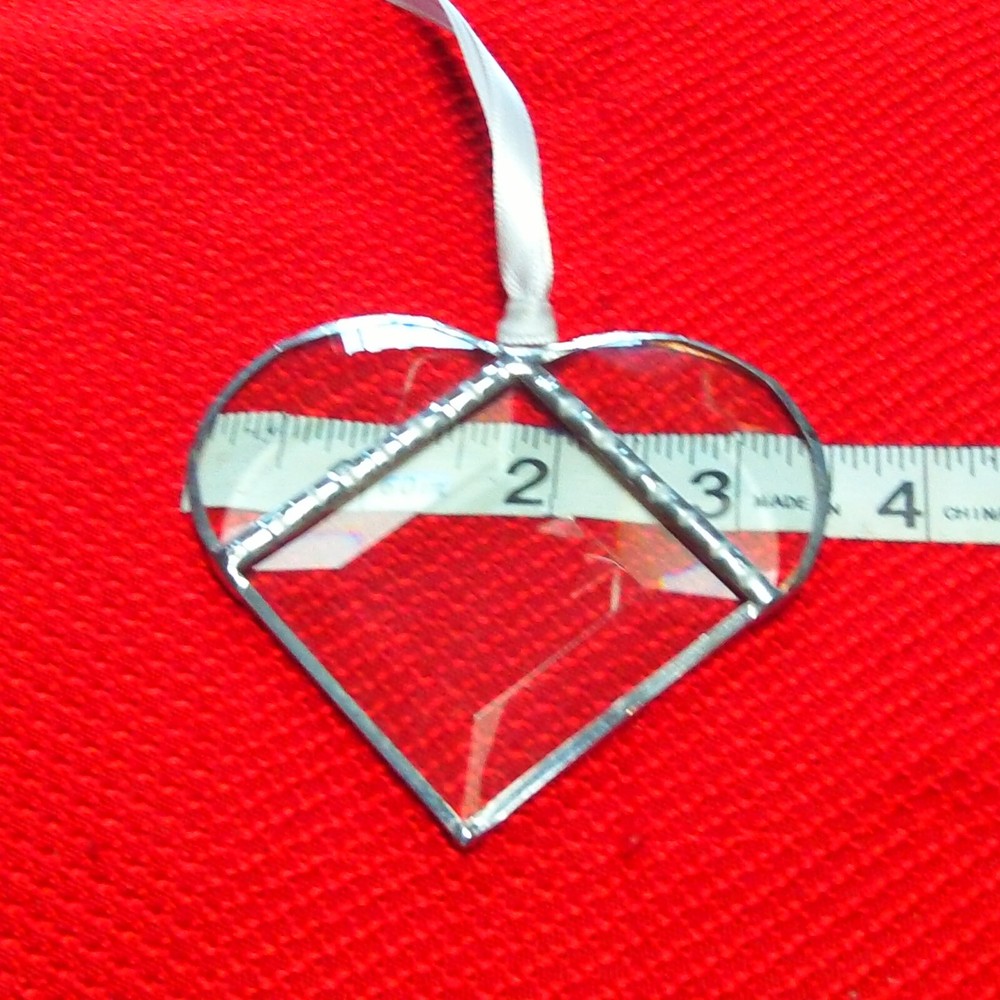 Crystal Heart Suncatcher (3½")
