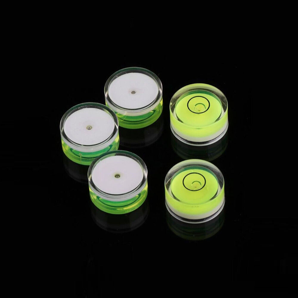 5pcs Mini Precision Circular Spirit Level Set Meter Bubble Horizontal Ruler Tool