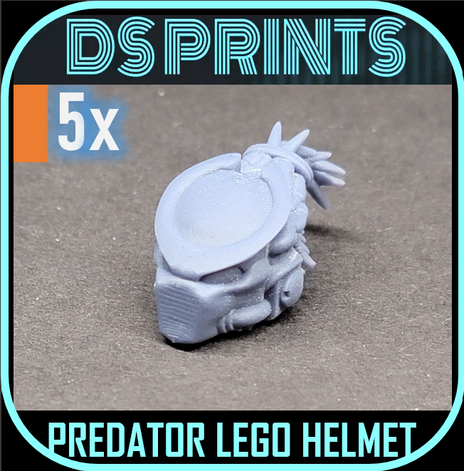 PREDATOR HELMET (5x) compatable with lego Minifigures
