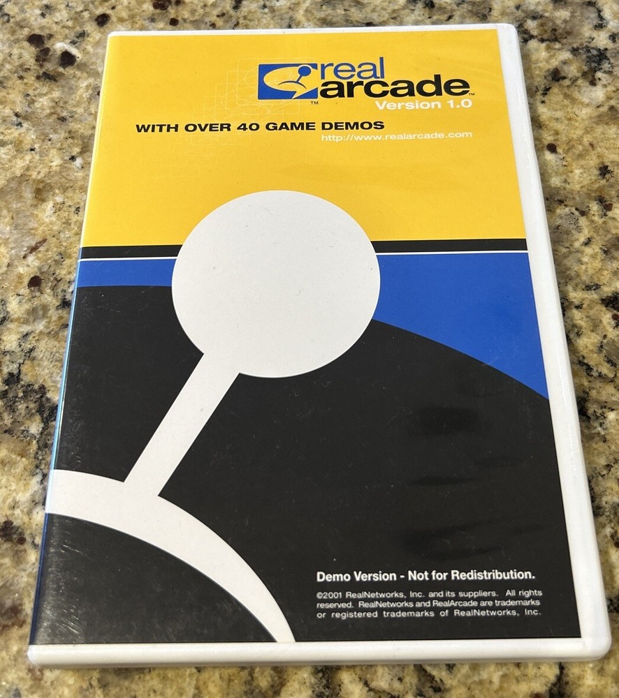 REAL ARCADE VERSION 1.0 WITH OVER 40 GAME DEMOS DISC