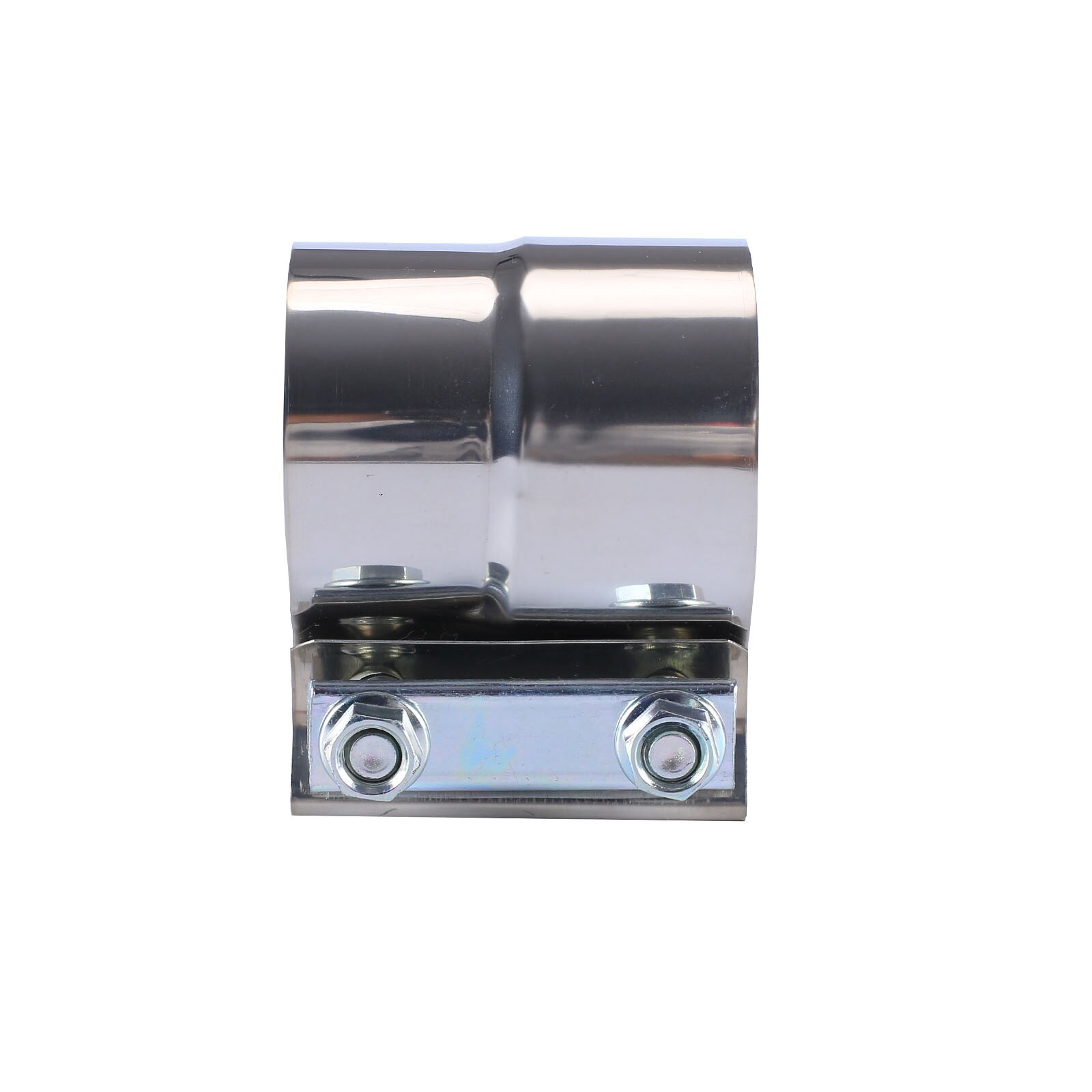 2.5" T304 Stainless Lap Joint Exhaust Band Clamp for Catback Muffler Pipe 2Pcs