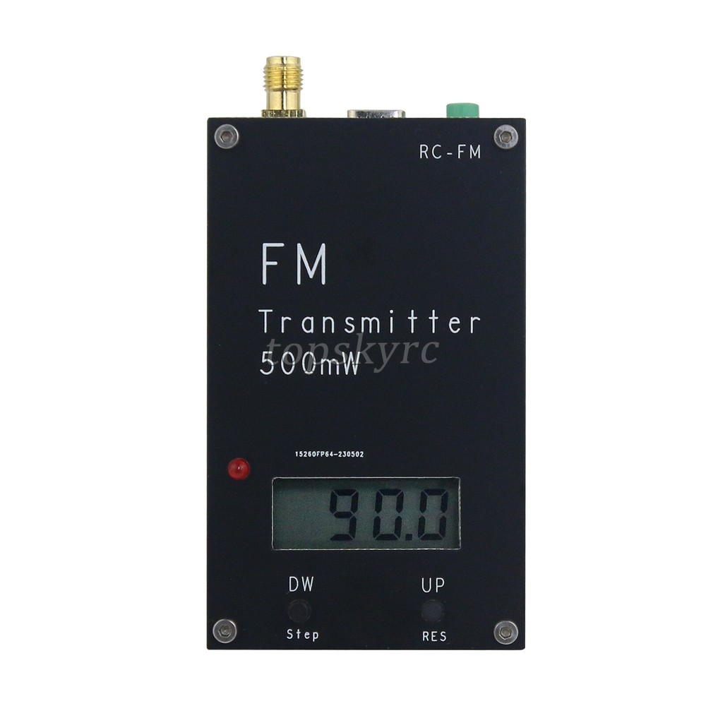 RC-FM 2000M 76-108M Digital LCD Display Transmitting 0.5W 500mW Stereo 5V USB
