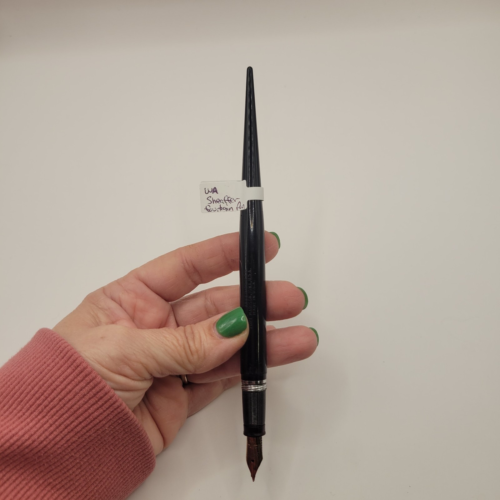 Vintage W.A. Sheaffer Vacuum-Fil Fountain Pen – 14K Gold Black With Chrom Trim