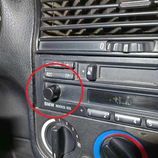 BMW Reverse RDS Volume Knob Button E30, E36, E34, E32, E31, Z3  3D Print PETG