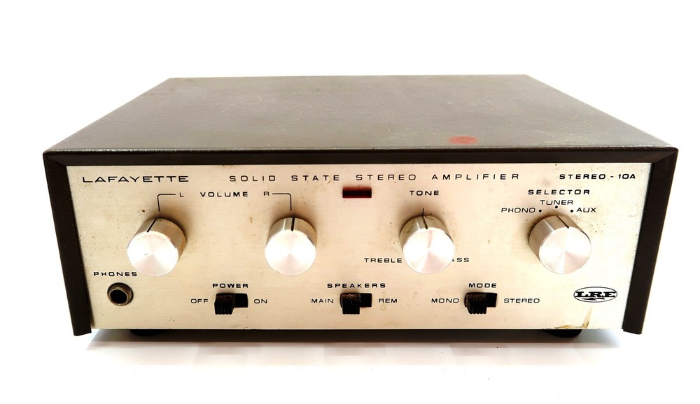 LAFAYETTE SOLID STATE STEREO AMPLIFIER Stereo 10A Tested to Power On Only