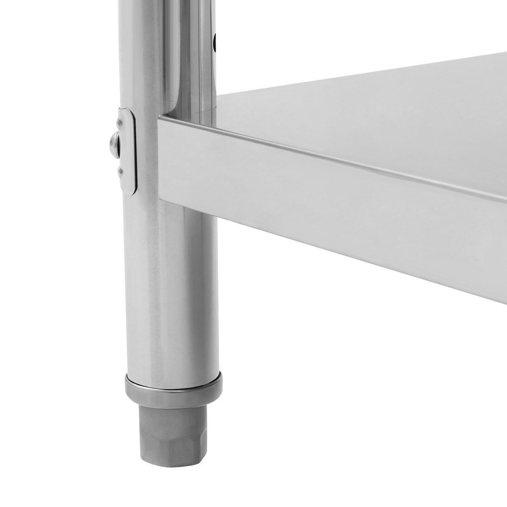 Commercial Work Table Stainless Steel Adjustable Kitchen Prep Working Bench