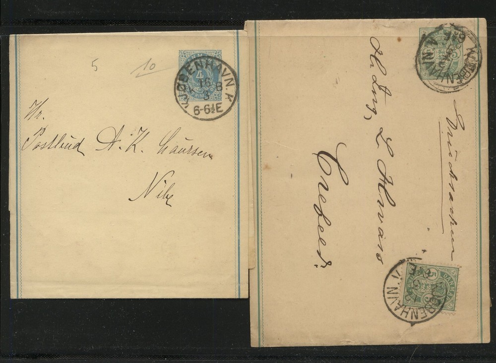 Denmark   2   wrappers ,  one  uprated        MS0112