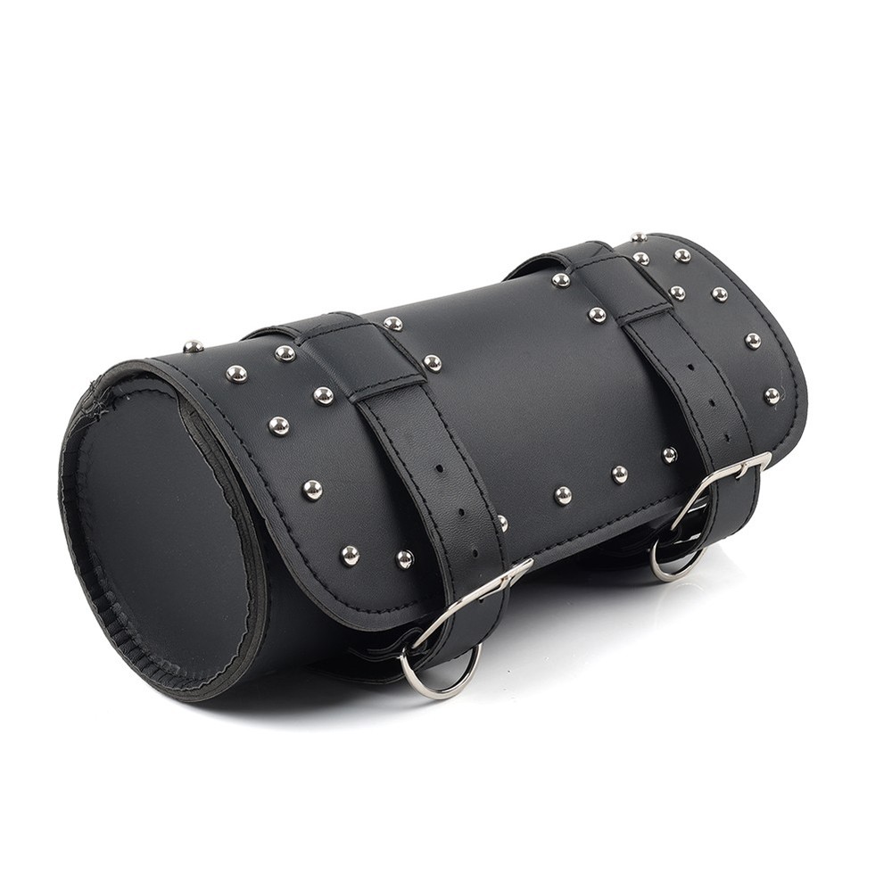 Black Motorcycle Fork Tool Bag Handlebar Bag Storage Saddle Bags