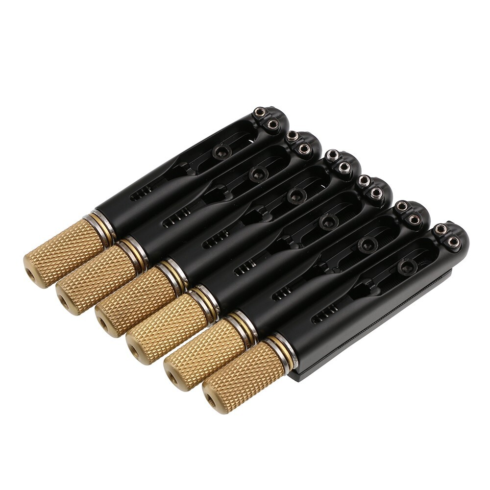 Fanned Frets 6 String Headless Guitar Bridge & String Lock Set