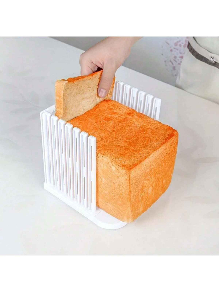 Foldable Bread Slicer Guide ABS Toast Loaf Cutter Adjustable
