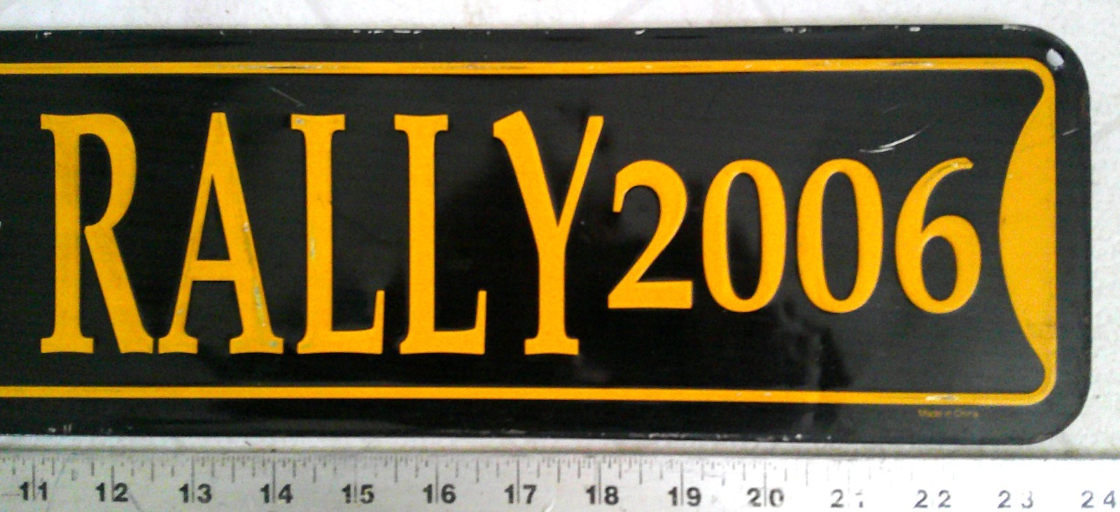 2006 Sturgis street sign embossed biker collectible motorcycle rally souvenir