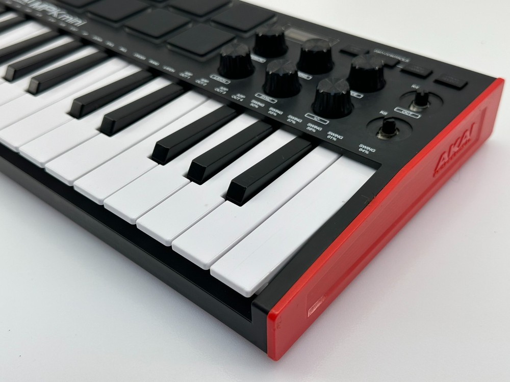 Akai Professional MPK Mini MK3 MIDI Controller Keyboard Red White Black