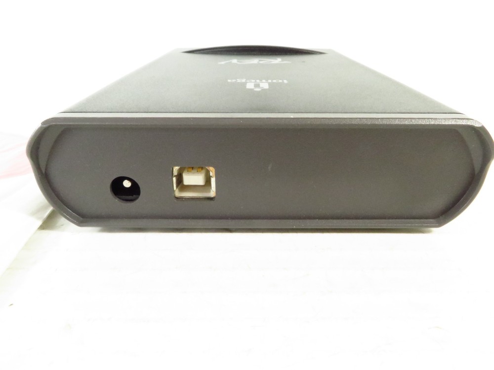 Iomega REV USB External USB 2.0 Zip Hard Disk Drive w/ AC Adapter and Software