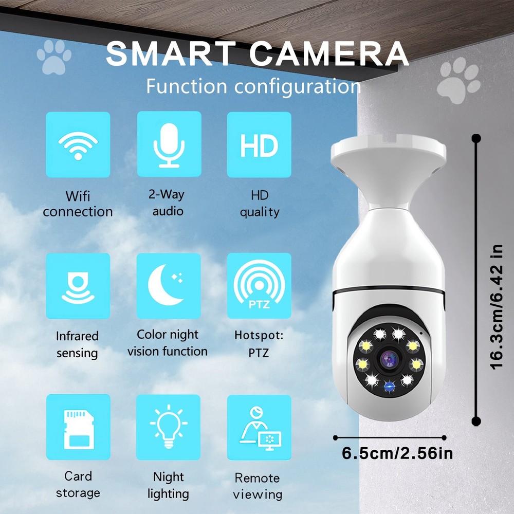 Bulb Camera (Pet/Home Use)