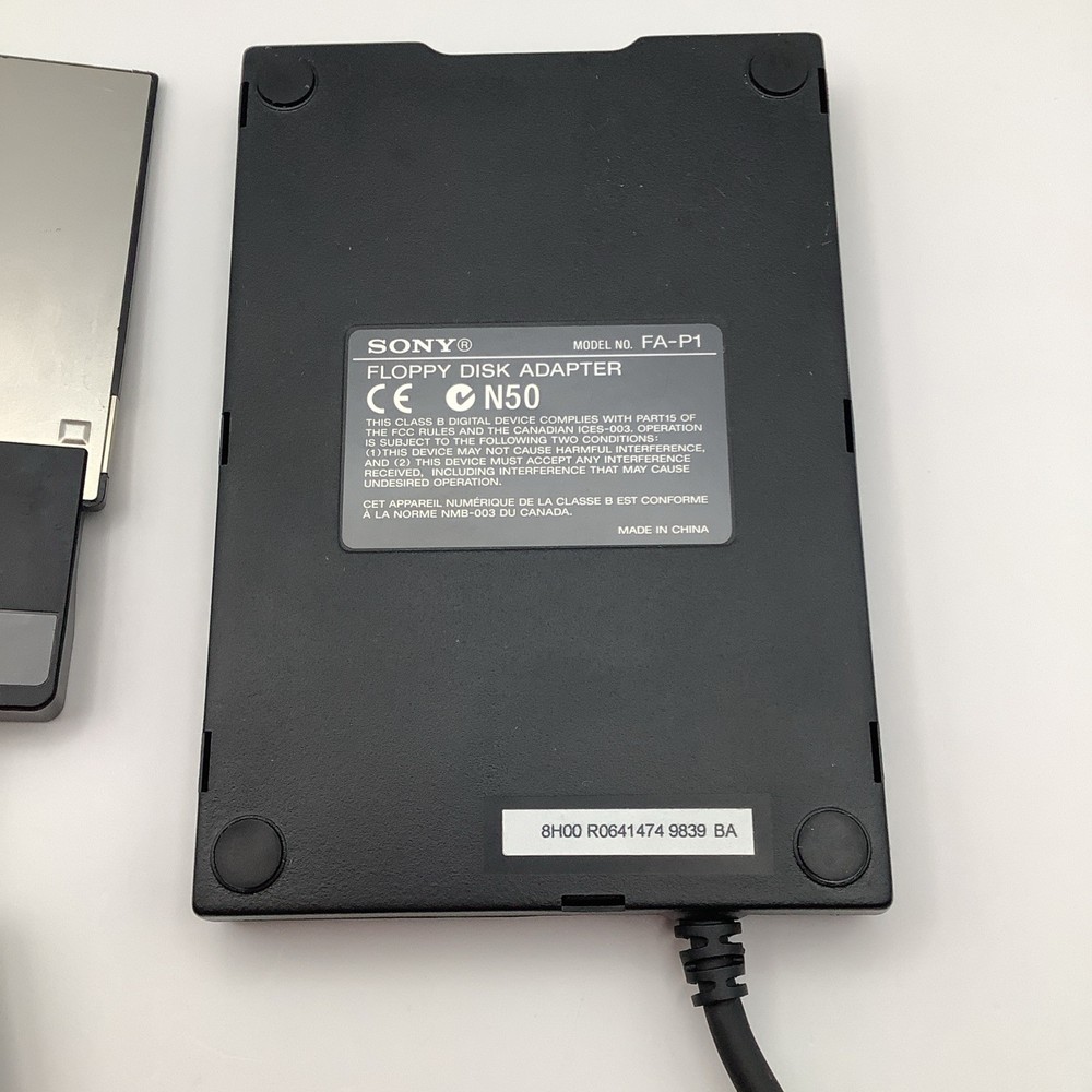 Sony FA-P1 External Floppy Disk Drive With PCMCIA Adapter
