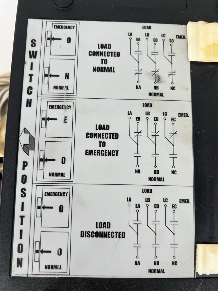 ASCO E7ADTSA3400N5C Automatic Transfer Switch, 7000 Series, 400A, 480V, 60Hz