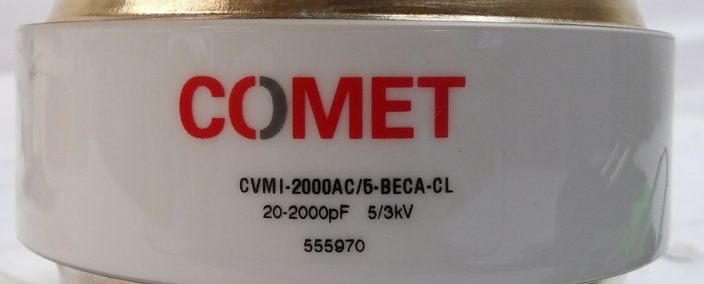 Comet CVMI-2000AC/5-BECA-CL Variable Vacuum Capacitor 20-2000pF 5/3kV Working