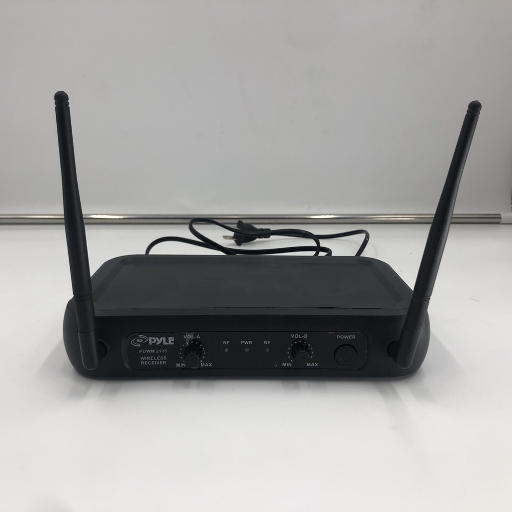 Pyle Fixed Frequency Wireless Karaoke Microphones w/ 2 Handheld Mics