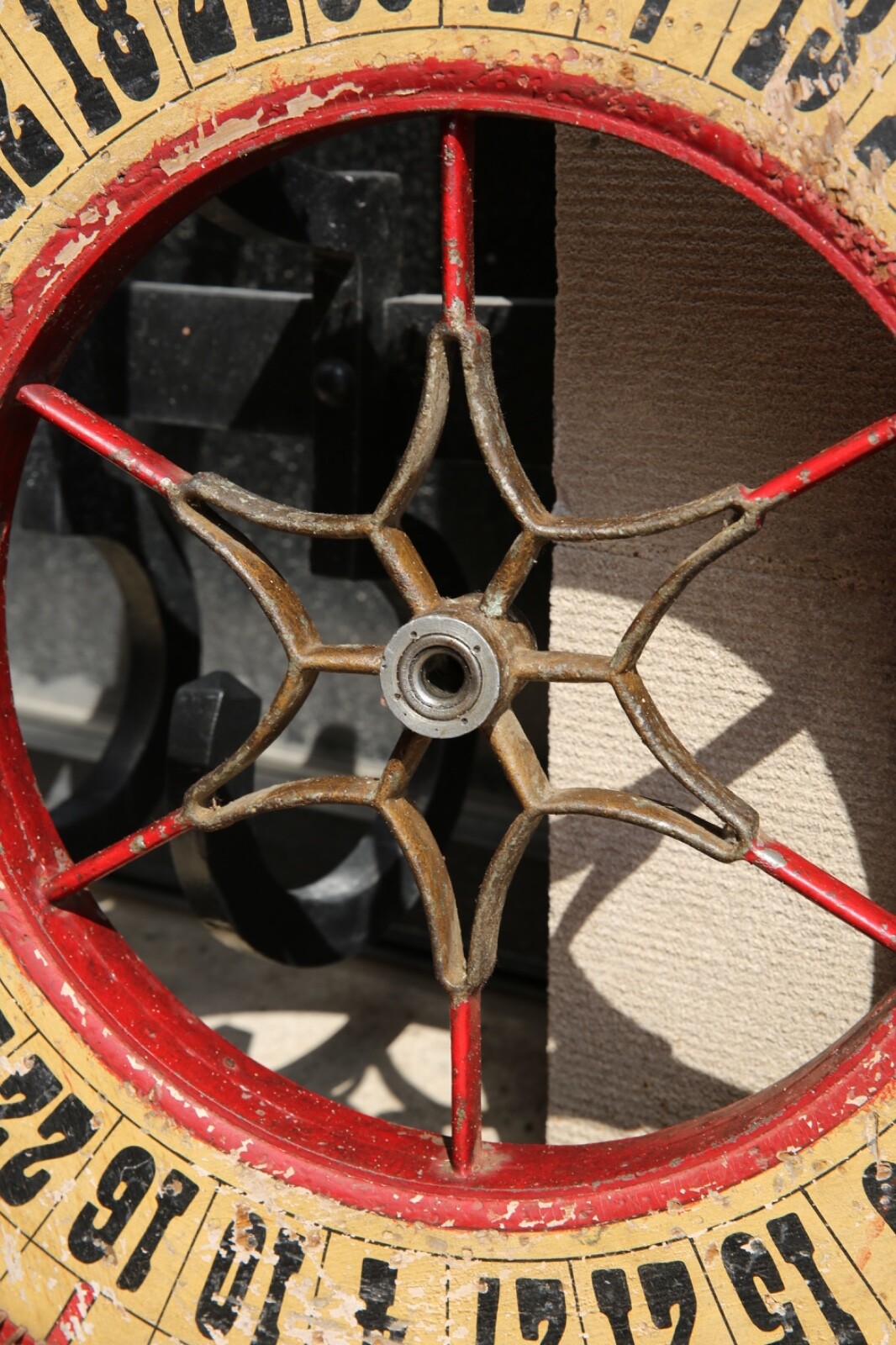 Antique Wood Roulette Gambling Gaming Carnival Wheel Casino Game Vintage Circus