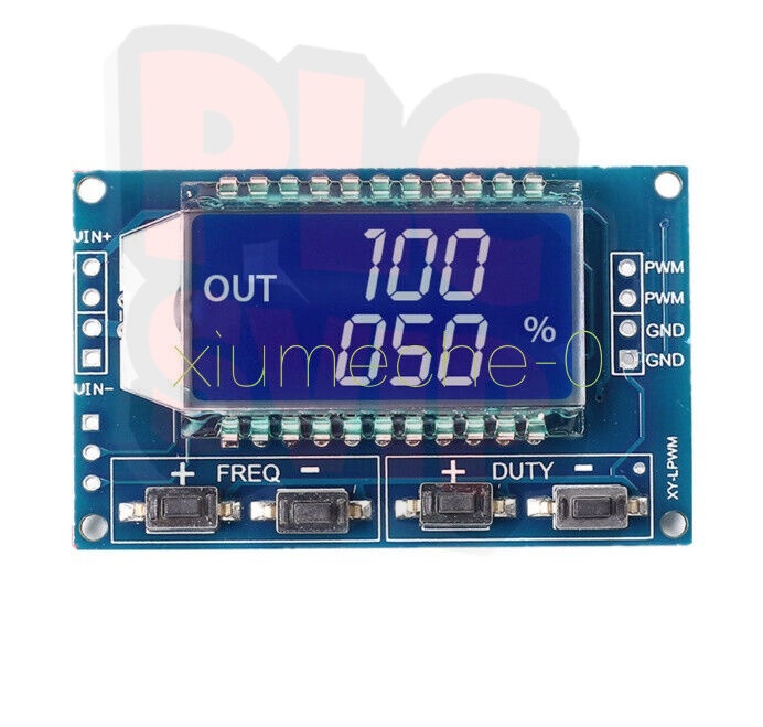 1x Signal Generator PWM Pulse Frequency Duty Cycle Adjustable Module LCD Display