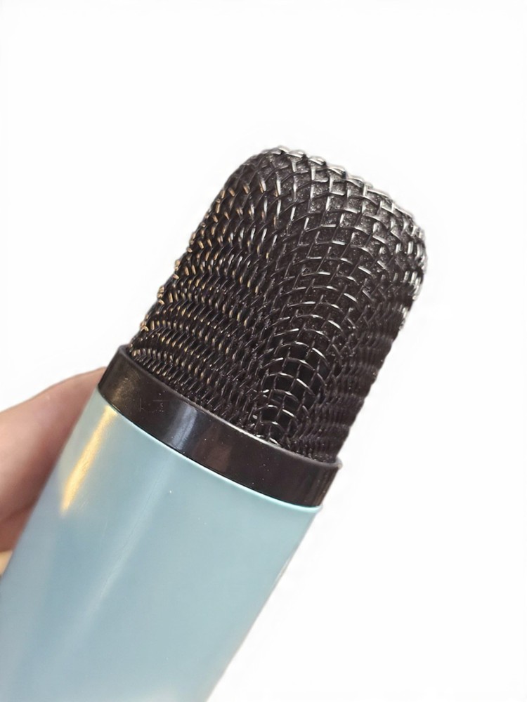 Replacement Wireless Microphone for Mini Karaoke Machine (Blue) Mic ONLY