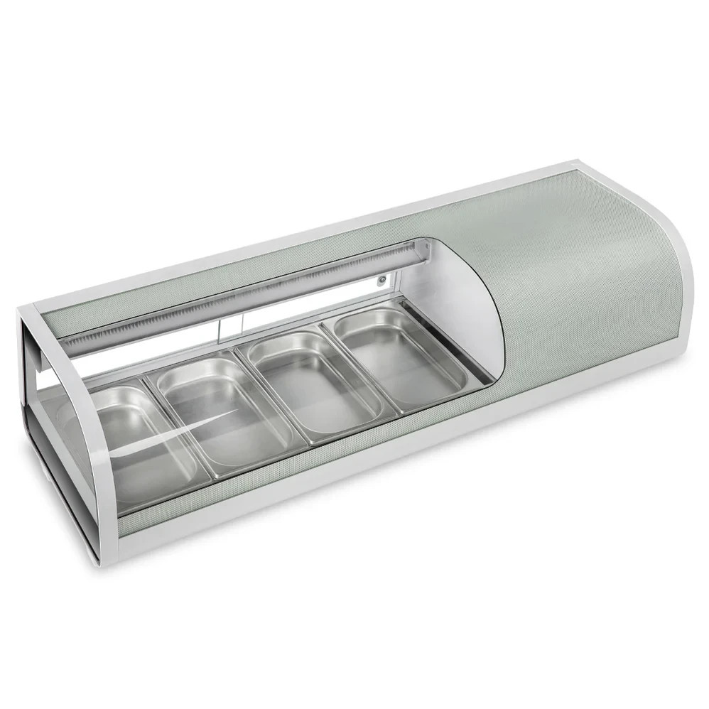 46" Refrigerated Sushi Display Case, Silver