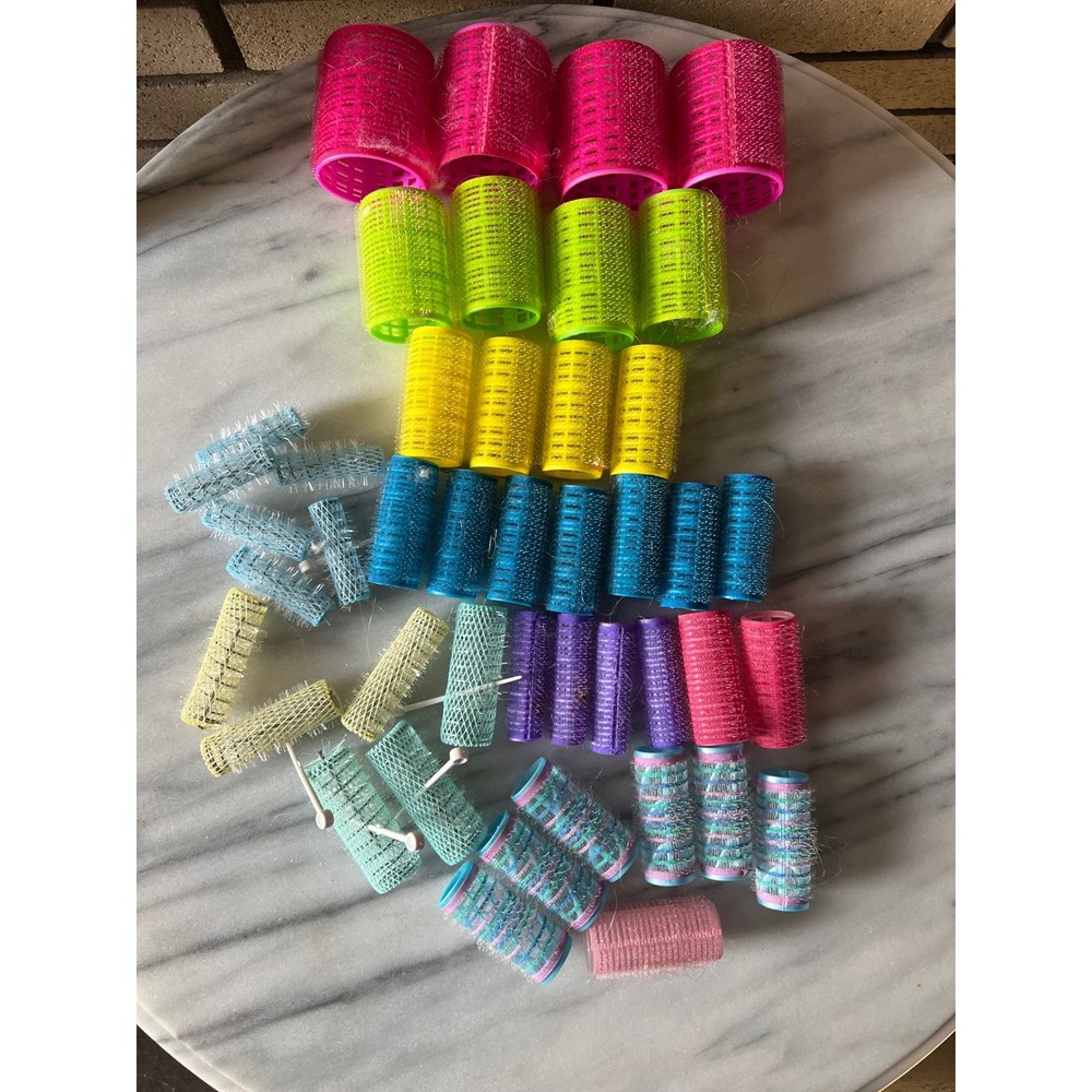 Large Lot Hair Curlers Rollers Assorted Colors Sizes