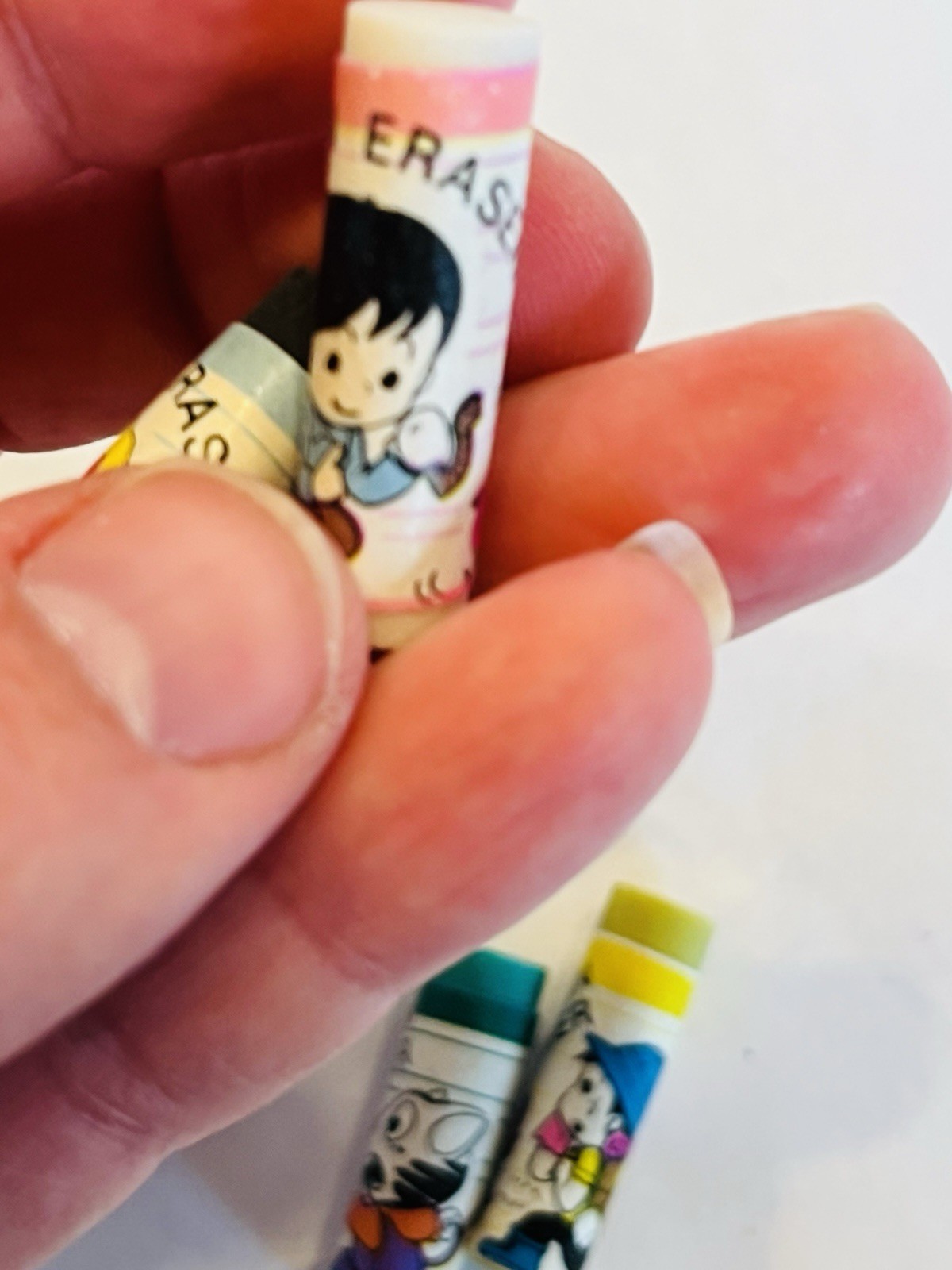 Vintage Erasers Set Cute 1980s Kawaii Collectible Erasers Kawaii Set of 11 BIN79