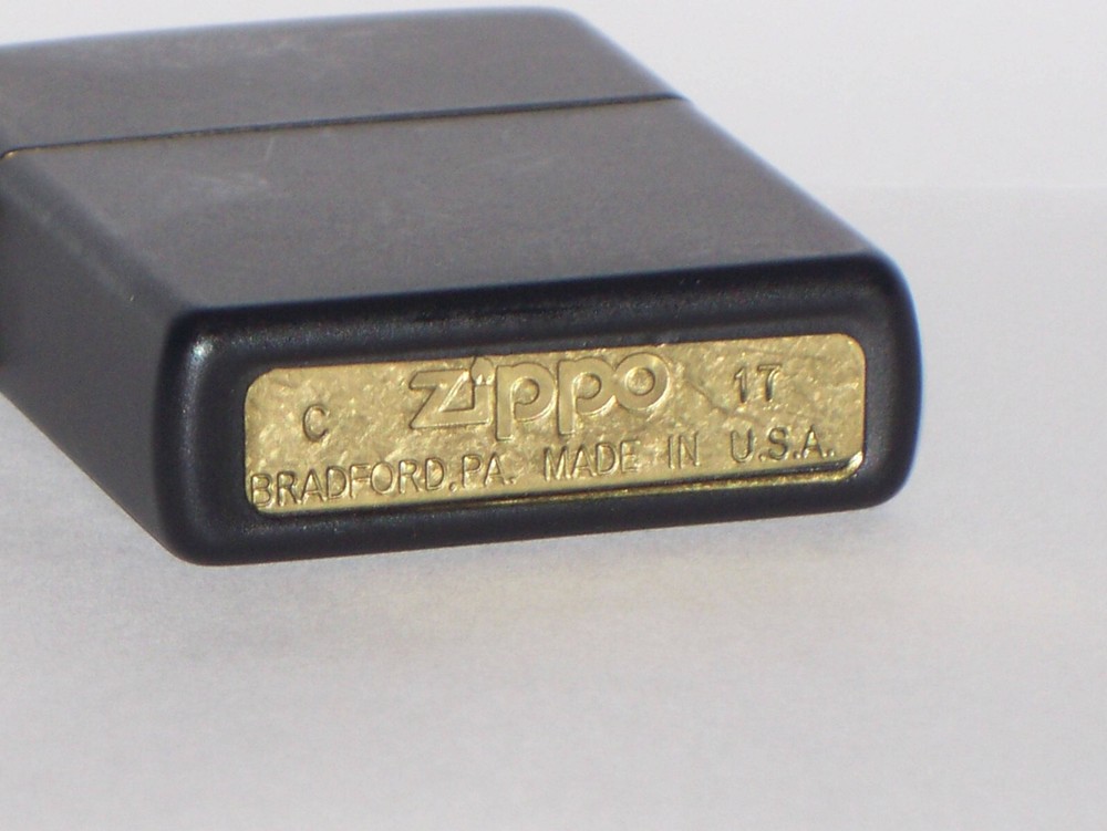 #2 2017 NOS ZIPPO Classic Model 218 BLACK MATTE Full Size Lighter UNFIRED