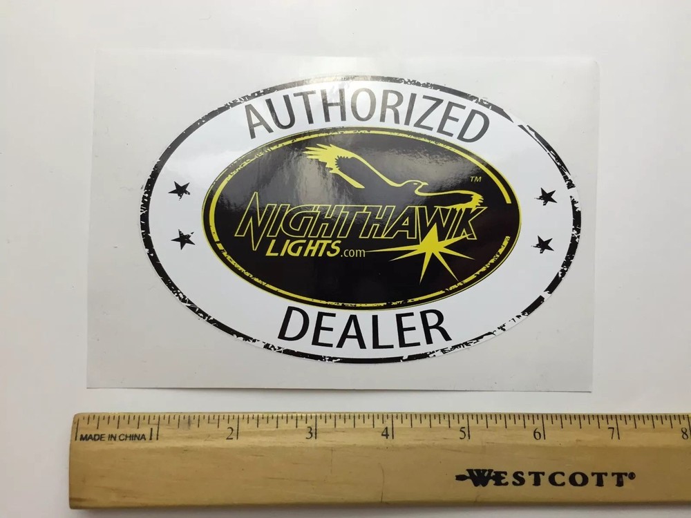 Nighthawk Lights Authorized Dealer Sticker