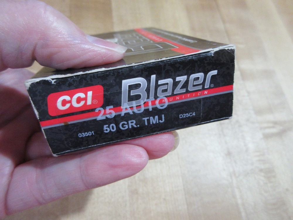 Empty Ammo Box CCI Blazer 25 auto with insert