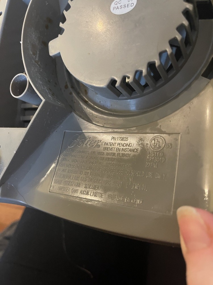 Oster Food Processor 14 Cup Processor Base Only Plus One Blade