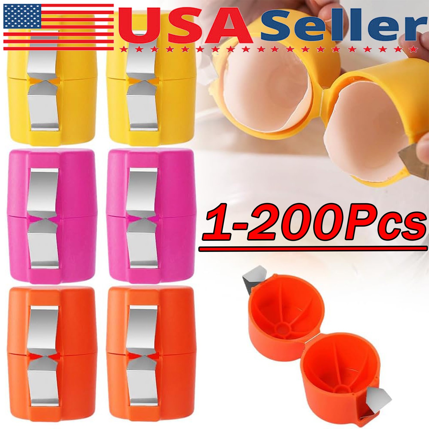 Cracker Tool Egg Breaker Manual Shell Separator Opener Kitchen Tools For Egg Lot