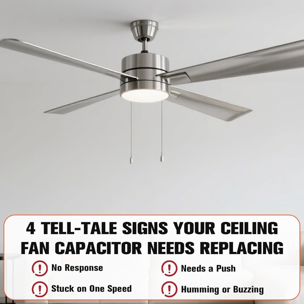 Efficient Ceiling Fan Capacitor 5-Wire - Compatible with NEW TECH Models