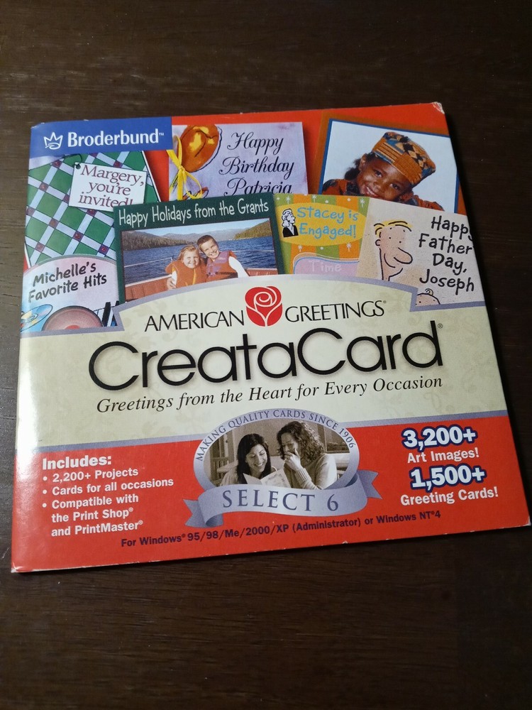 American Greetings CreataCard Select 6 Windows CD ROM