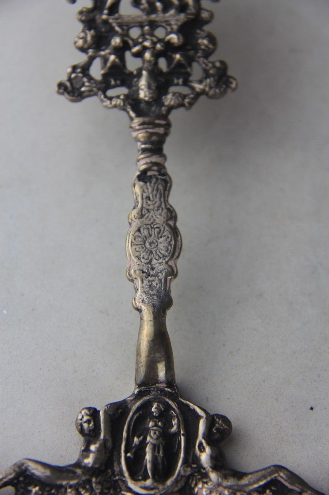 Antique Dutch 833 Silver Serving Fork