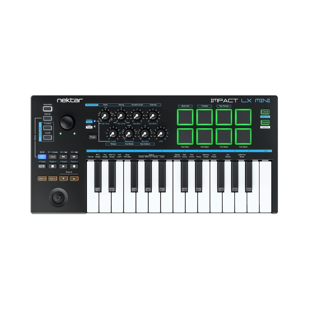Nektar Impact LX Mini - USB MIDI Controller Keyboard with Nektar DAW Integrat...