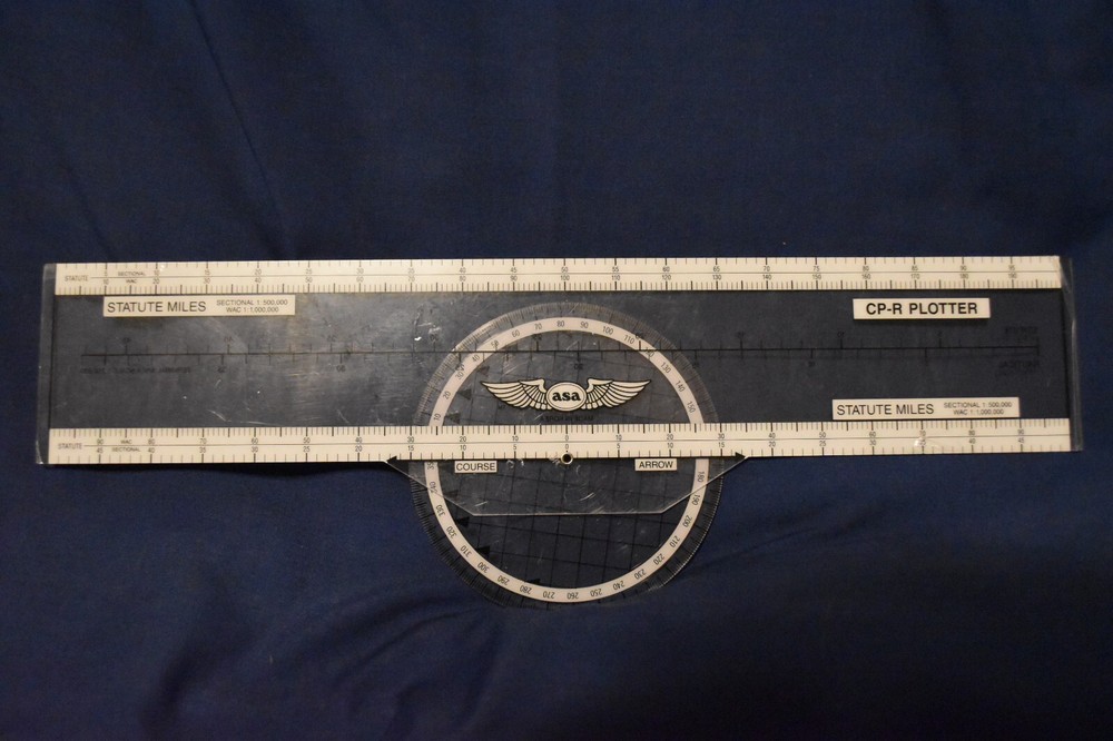 ASA Publications CP-R Rotatable Navigation Plotter Clear Plastic