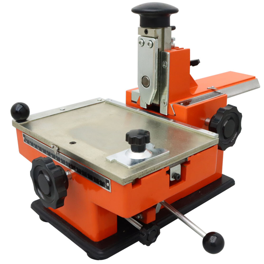 Semi-Automatic Sheet Embosser Marking Machine 4mm Word Wheel 2-4 characters/10s