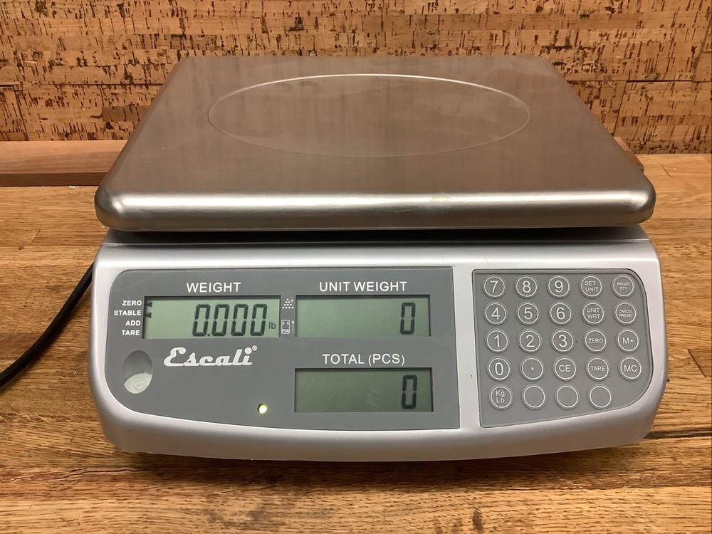 escali digital scale quantity and unit counting C136 -no Manual