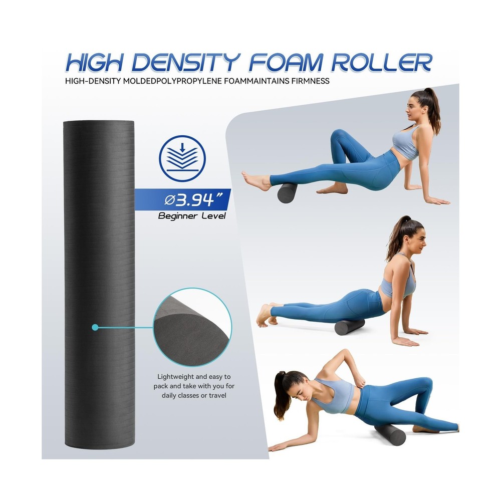 Krightlink Foam Roller High Density Foam Roller Set for Deep Tissue... FAST SHIP