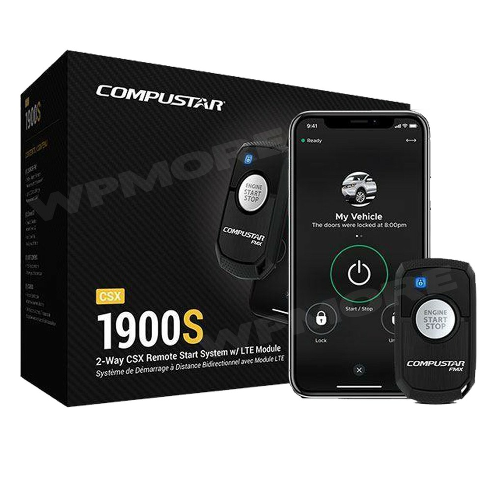 Compustar CSX1900-S LED 2-Way Remote Drone DR-X1 LTE Smartphone Control Module