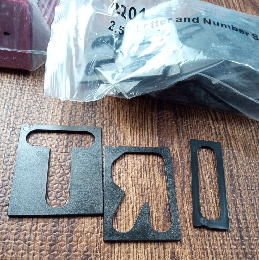 Character Template Set for Sign Making System Letter & Number Set